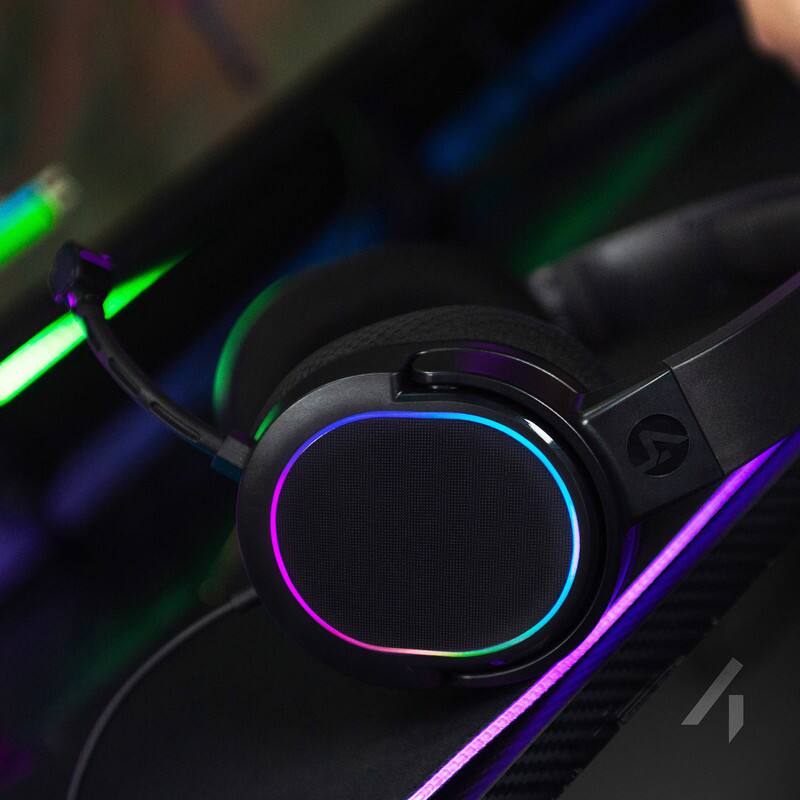 Alt View 8. 4Gamers - PANTHER Premium Headset - XBOX, PS4/PS5, Switch, PC - LED XP-PANTHER-LED-4G - Multicolored.