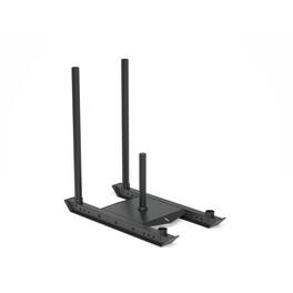 Power Systems - Granite Series Sled for Strength Conditioning - 3' Push Poles Holds Up to 330 lbs - Black