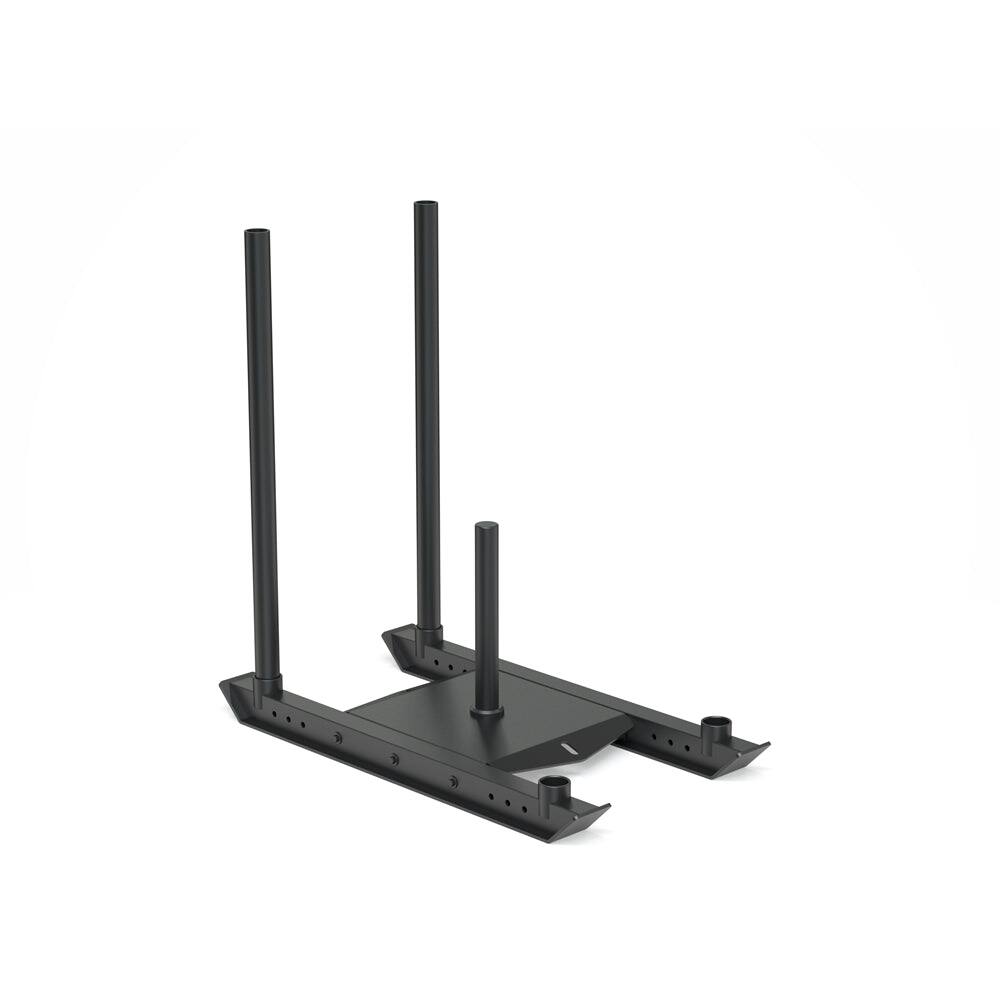 Front. Power Systems - Granite Series Sled for Strength Conditioning - 3' Push Poles Holds Up to 330 lbs - Black.