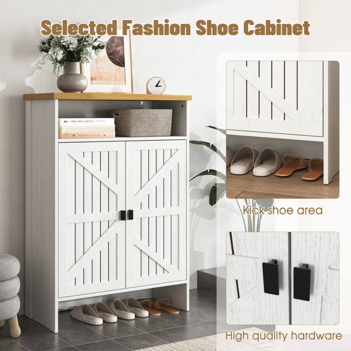 Selected Fashion Shoe Cabinet

Kick shoe area

High quality hardware