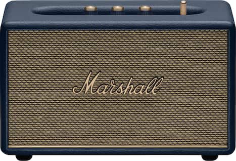Marshall - Acton III Bluetooth Home Speaker with Bass / Treble / Volume Controls and 3.5 mm Auxiliary Input - Midnight Blue