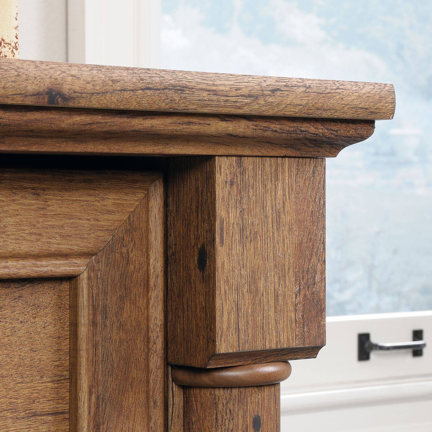 Alt View 4. Sauder - Sauder Palladia File Cabinet Vintage Oak finish - Vintage Oak.