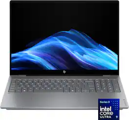 HP - OmniBook X - 16" 2K OLED Touchscreen Laptop - Intel Core Ultra 9 (2026) - 32GB RAM - NVIDIA GeForce RTX 5050 - 1TB SSD - Meteor Silver