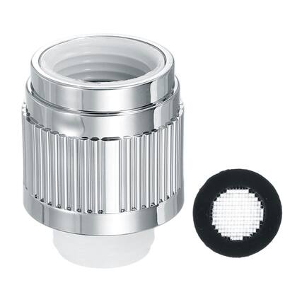 Front. Unique Bargains - G1/2" Water Flow Control Valve, 1pc Shower Head Shut Off Valve w/ Sealing Mesh Gasket for Shower Arm Handheld - Silver.