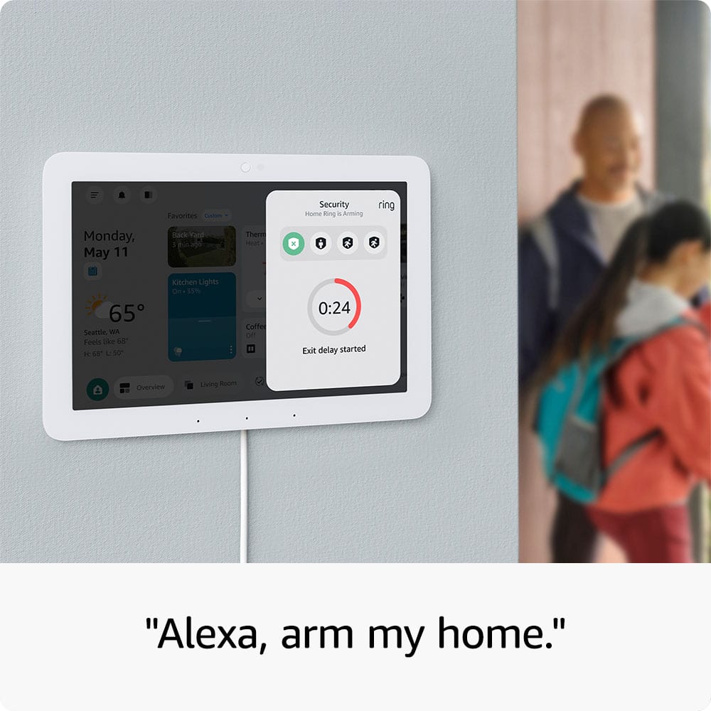 Amazon Echo Hub Smart Home Control Panel with Alexa+ White