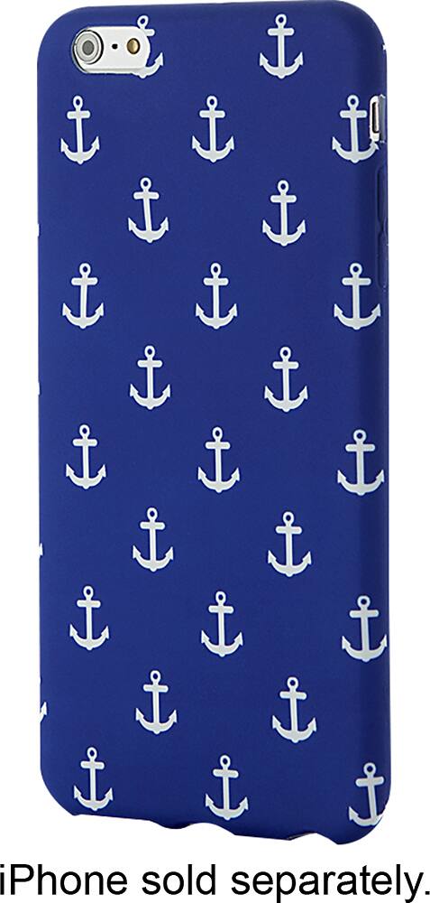Front. Dynex™ - Case for Apple® iPhone® 6 Plus - Blue/White.