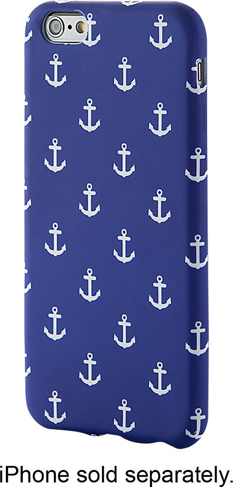 Front. Dynex™ - Case for Apple® iPhone® 6 - Blue/White.