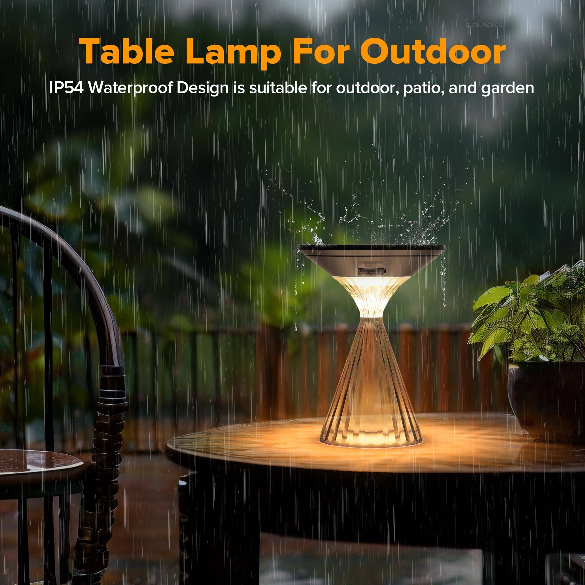 Table Lamp For Outdoor

IP54 Waterproof Design is suitable for outdoor, patio, and garden