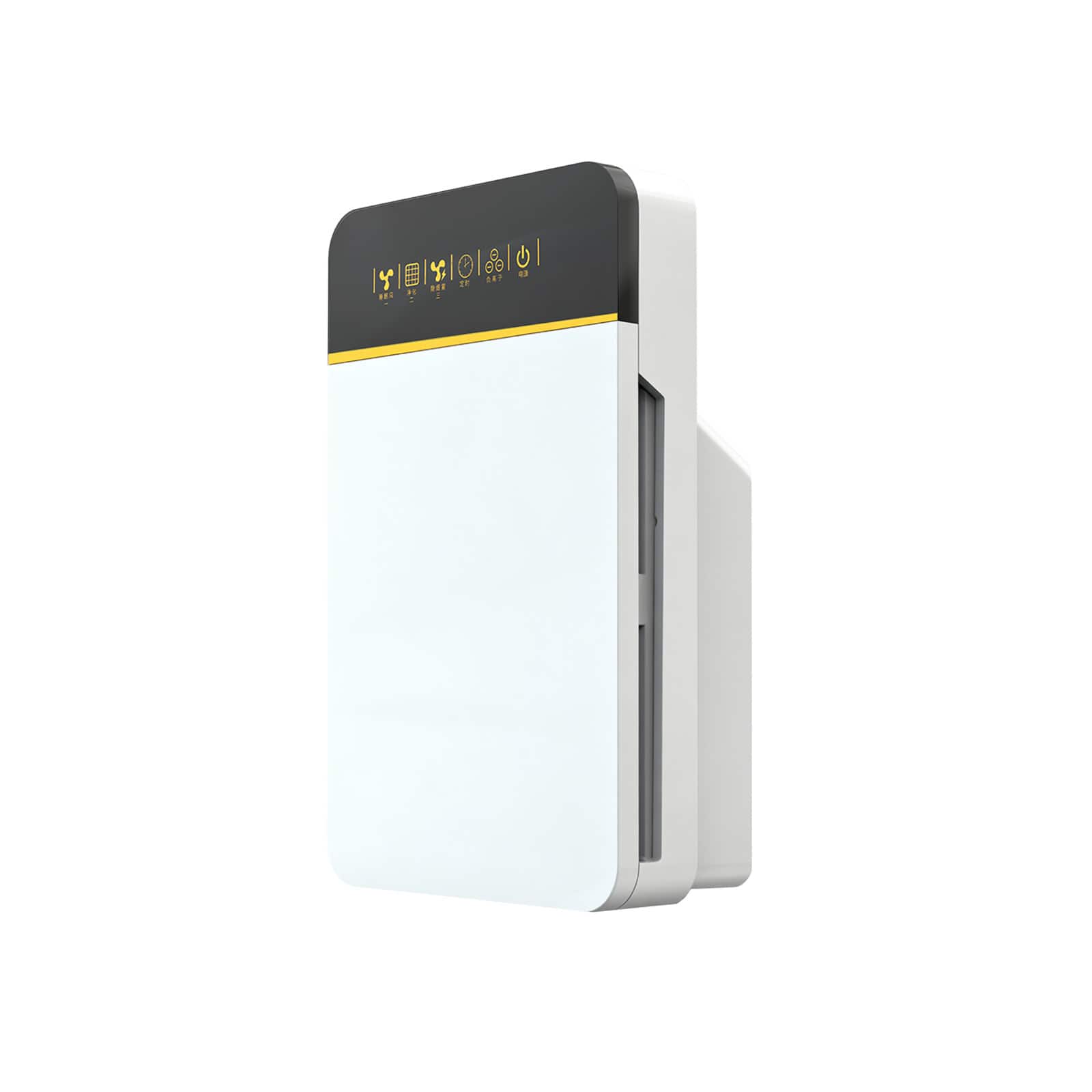 Cluzine - Home Air Purifier with HEPA & Carbon Filter, Negative Ion, 3-Speed, Remote Control for Bedroom Office