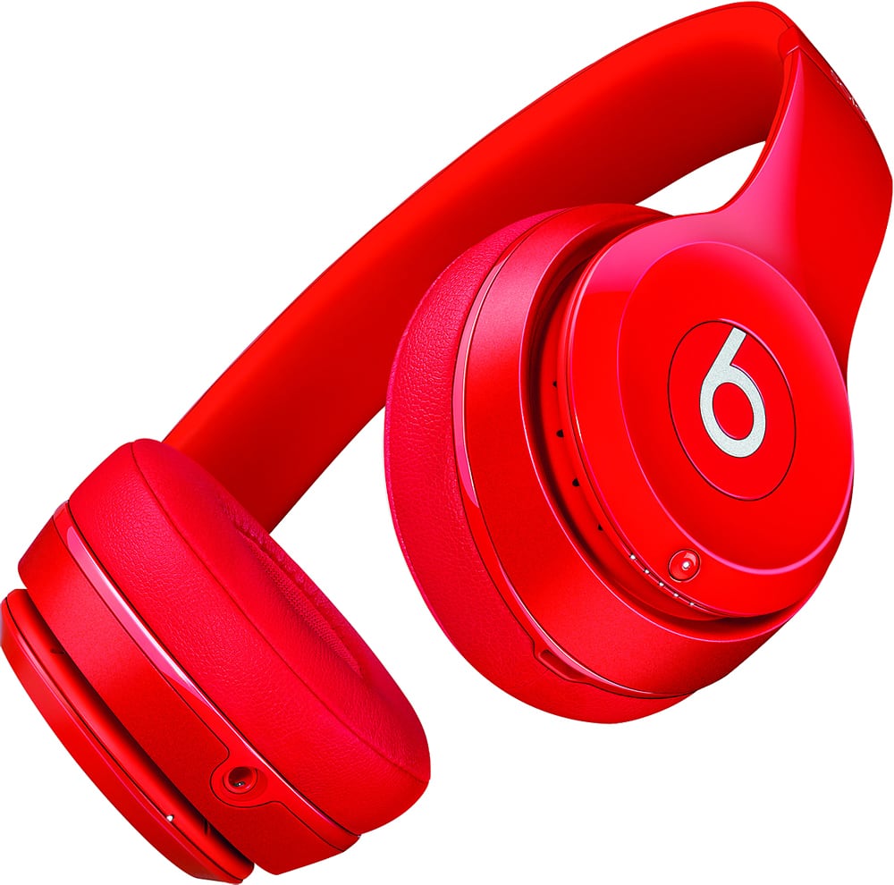 Alt View 12. Beats by Dr. Dre - Beats Solo 2 On-Ear Wireless Headphones - Red.