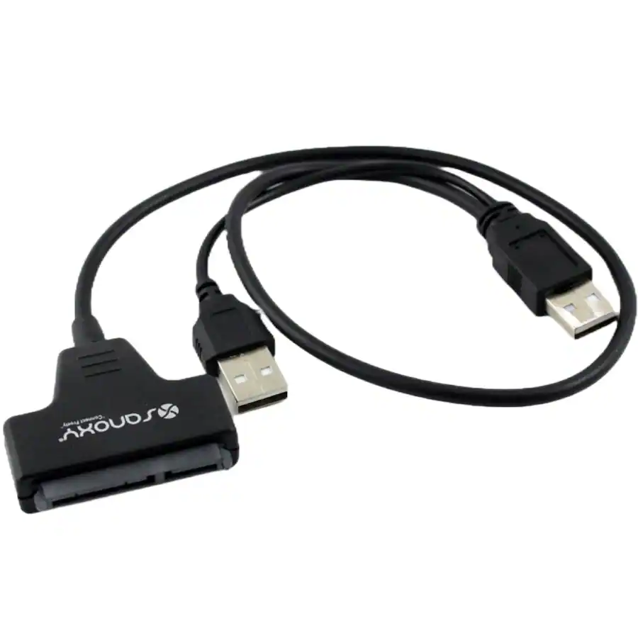 Speed Adapter Drive Sanoxy USB 2.0 to SATA 2.5 Adapter Cable Cable Adapter, Plug and Play ...