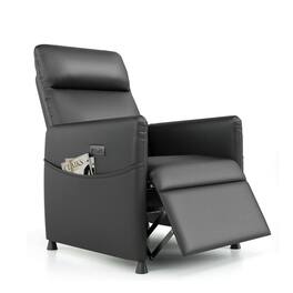 Kadyn - Modern Electric Recliner Chair, Power Adjustable Backrest & Footrest, High-Density Foam - Black