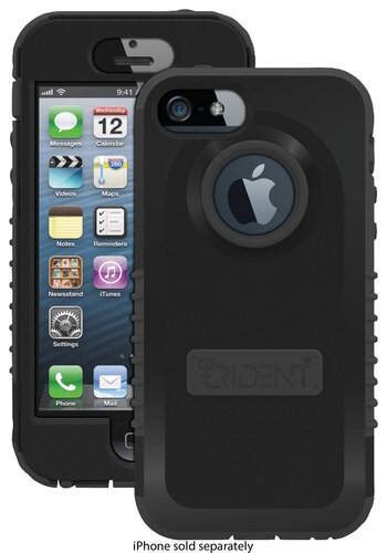 Front. Trident - Cyclops Case for Apple® iPhone® 5 and 5s - Black.