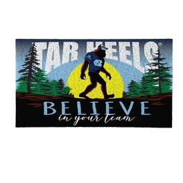 Evergreen Enterprises - North Carolina Tar Heels 28" x 16" Bigfoot Believe in Your Team Turf Door Mat - Multicolor