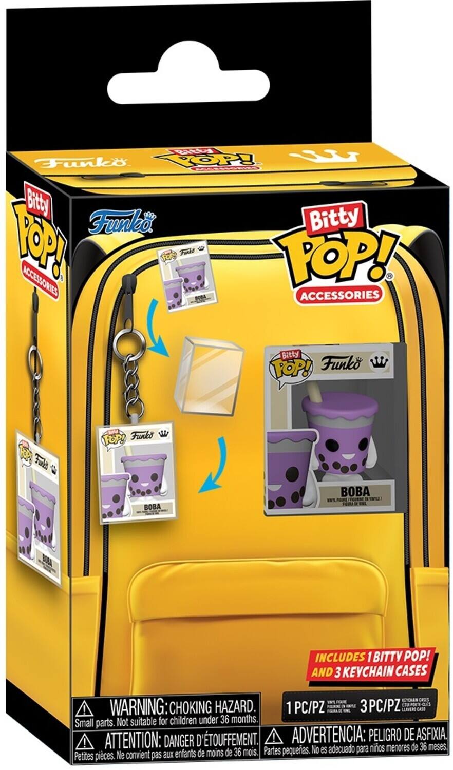 Bitty Funko Bitty 1OP ACCESSORIES FOR Funko TOP! BOBA ACCESSORIES Bitty TOP! Funko Fu2 buid Funks FOP! BA   FGRE B WTLE BORA INCLUDES 1 BITTY POP! AND 3 KEYCHAIN CASES KEYCHAN CASES HAZARD. 3 3PC/PZ PORTE-CLES ! WARNING: CHOKING 1 PC/PZ LLAVERS CASO Small parts. Not suitable for children under 36 months. ATTENTION: D'TOUFFEMENT. ! ADVERTENCIA: PELIGRO DE ASFIXIA. ! DANGER nios de 36 meses. Partes pequeas. No es adecuado para menores Petites pices. Ne convient pas aux enfants de moins de 36 mois.