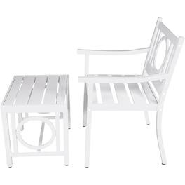 Carolina Chair & Table - Grammercy Outdoor Chair and Side Table - White