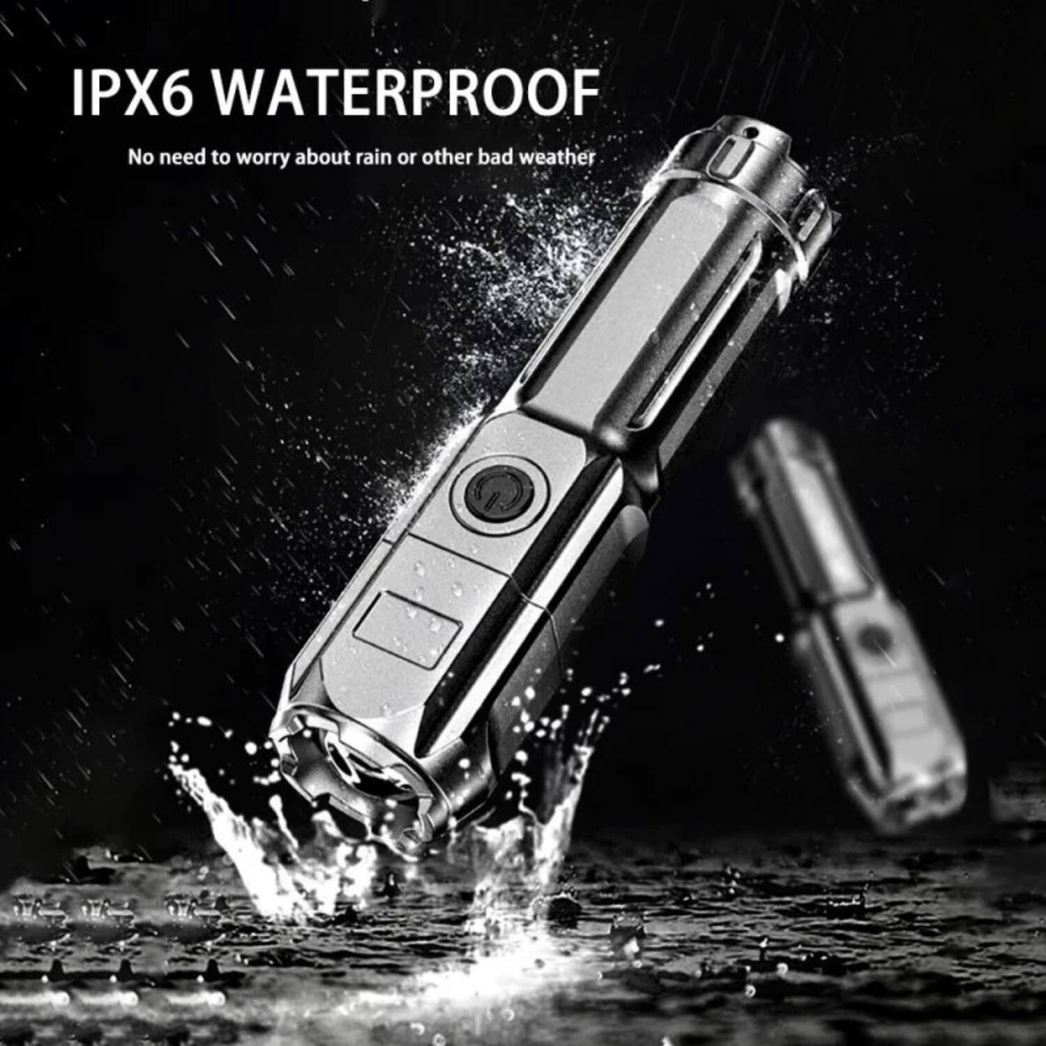 IPX6 WATERPROOF  
No need to worry about rain or other bad weather