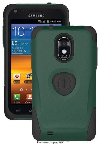Front Standard. Trident Case - Aegis Case for Select Samsung Mobile Phones - Ballistic Green.
