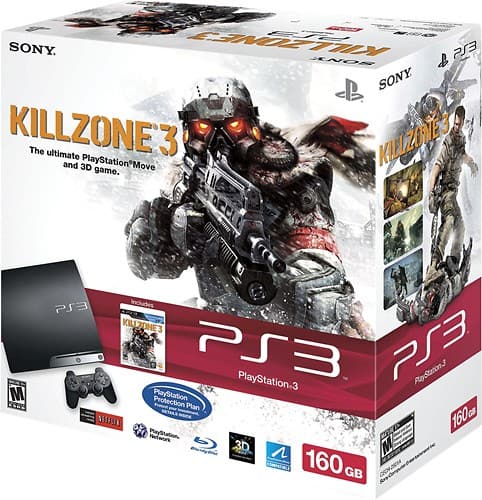 Playstation 3 PS3 Slim 250gb Console: Bundle Including Killzone 2