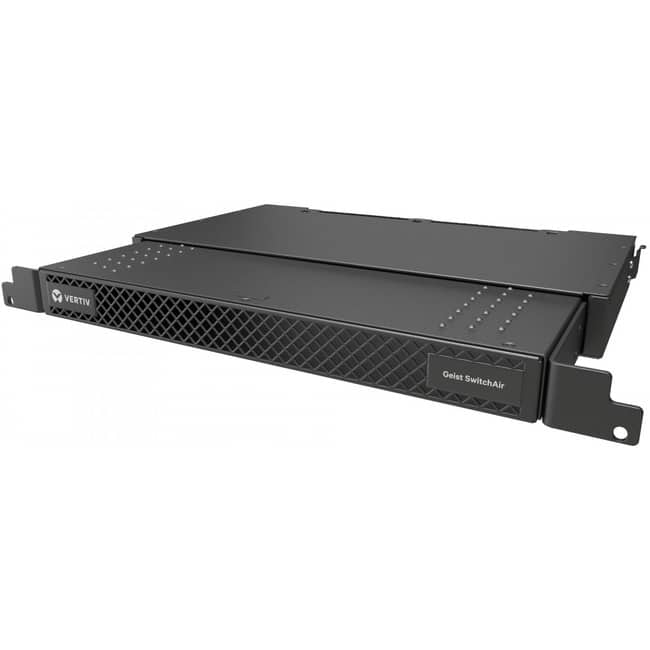 LIEBERT - Vertiv Geist SwitchAir SA1-01002L, Passive 1U Airflow Management Device - Rack-mountable - IT - Air - Black