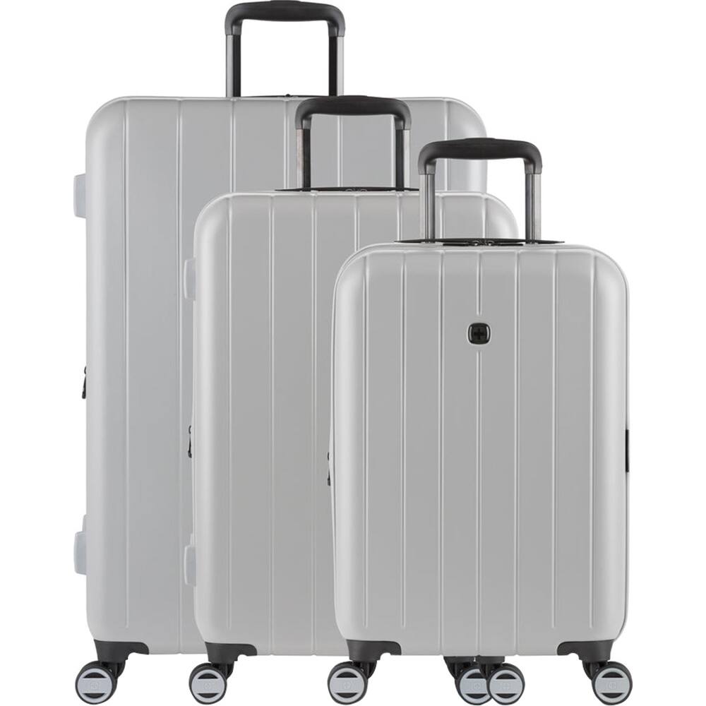 SwissGear - Wanderlust Pro Lightweight Expandable Spinner, 3-Piece Set 80924203 - Gray
