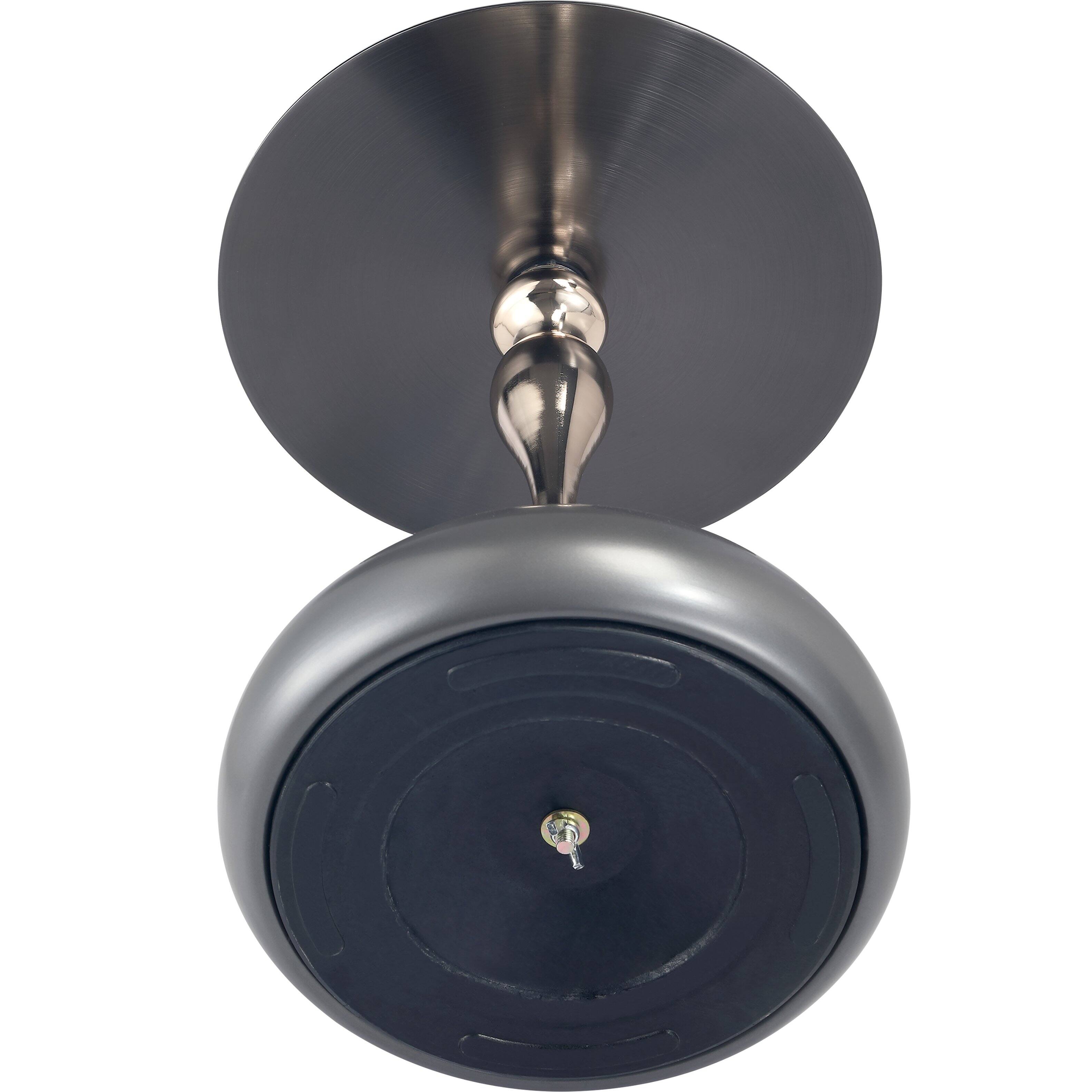 Alt View 8. LeisureMod - Savoy Black Circular Top End Table with Powder Coated Finish for Living Room/Offices - Grey.