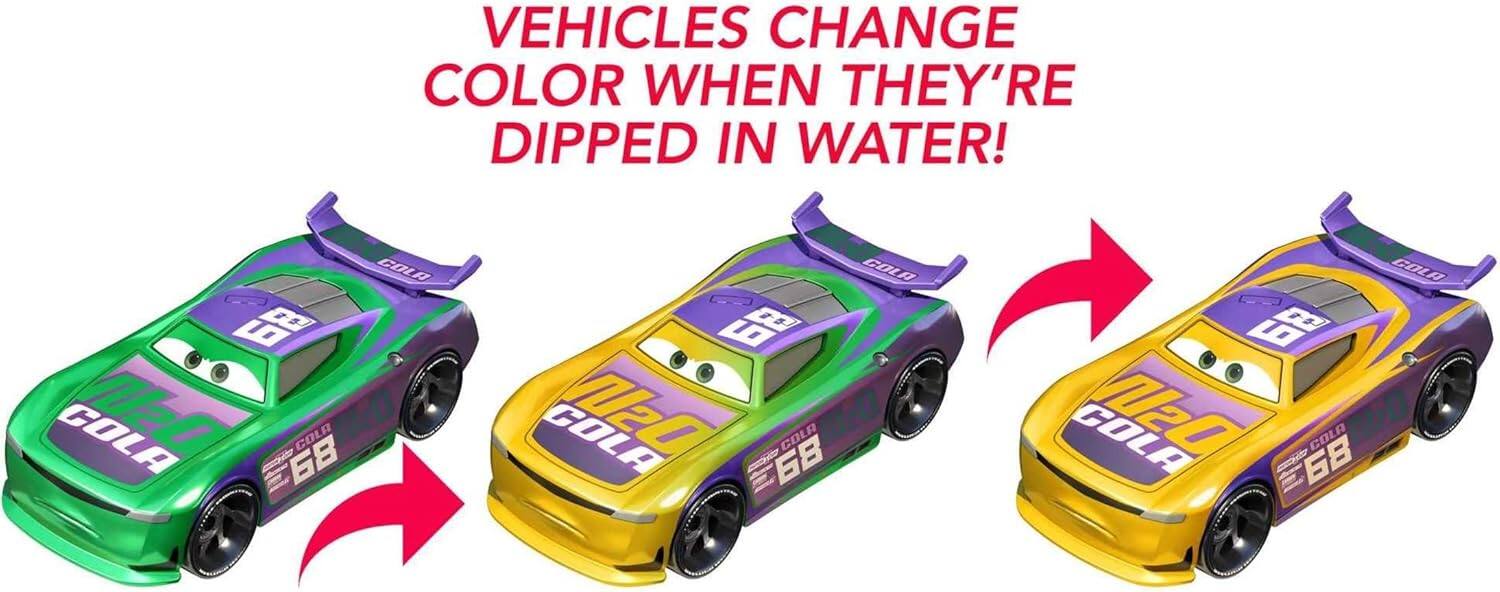 Vehicles change color when they're dipped in water!