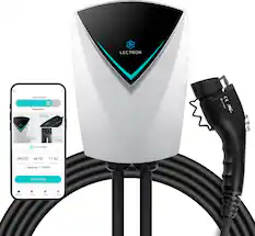LECTRON Charge finished Manual start - OR ... CURRENT: 240.00 48.00 11.52 VOLTAGE: 11.52kWh Stop charging frame Schedule Record Settings