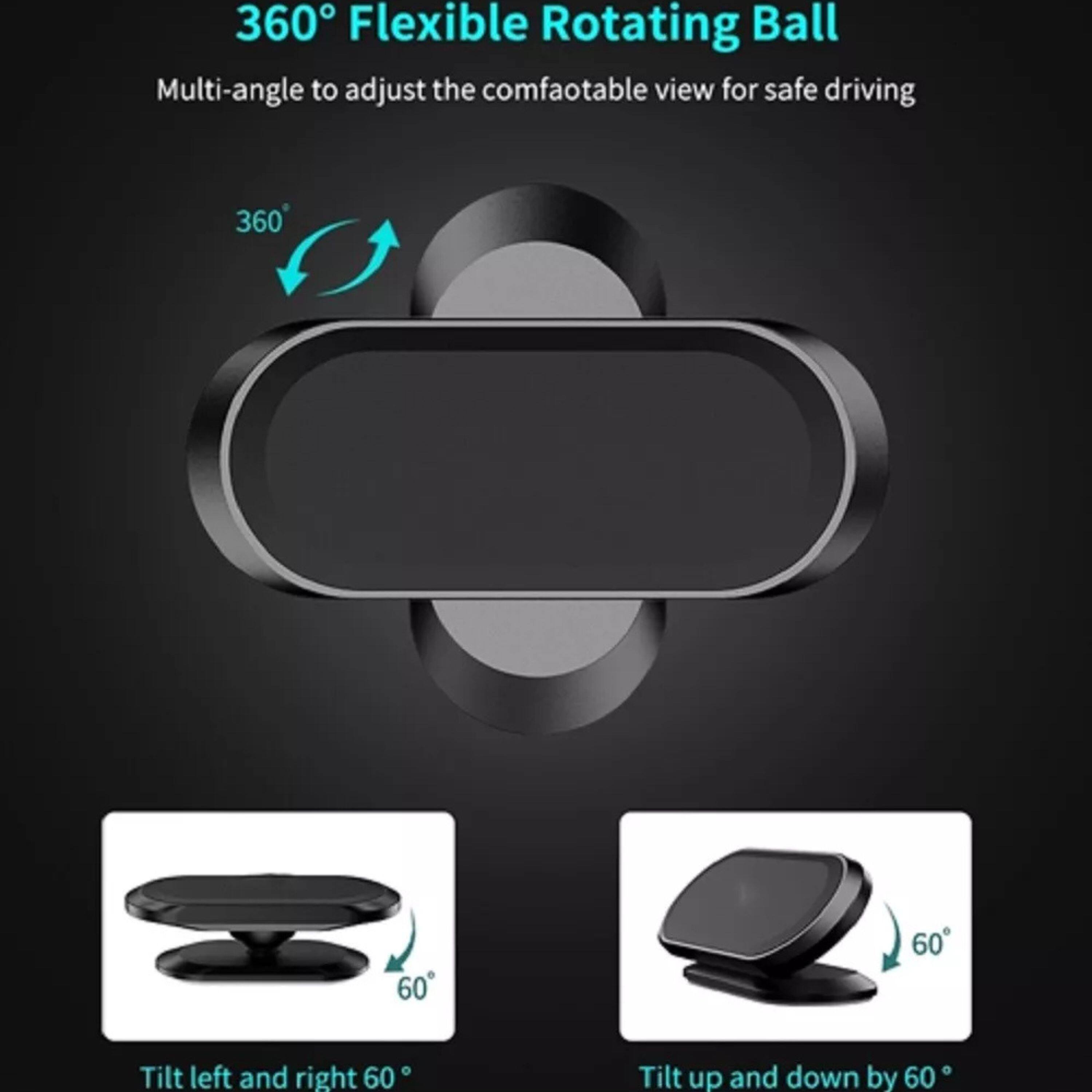 360° Flexible Rotating Ball, Multi-angle to adjust the comfaotable view for safe driving, 360°, 60°, 60°, Tilt left and right 60°, Tilt up and down by 60°