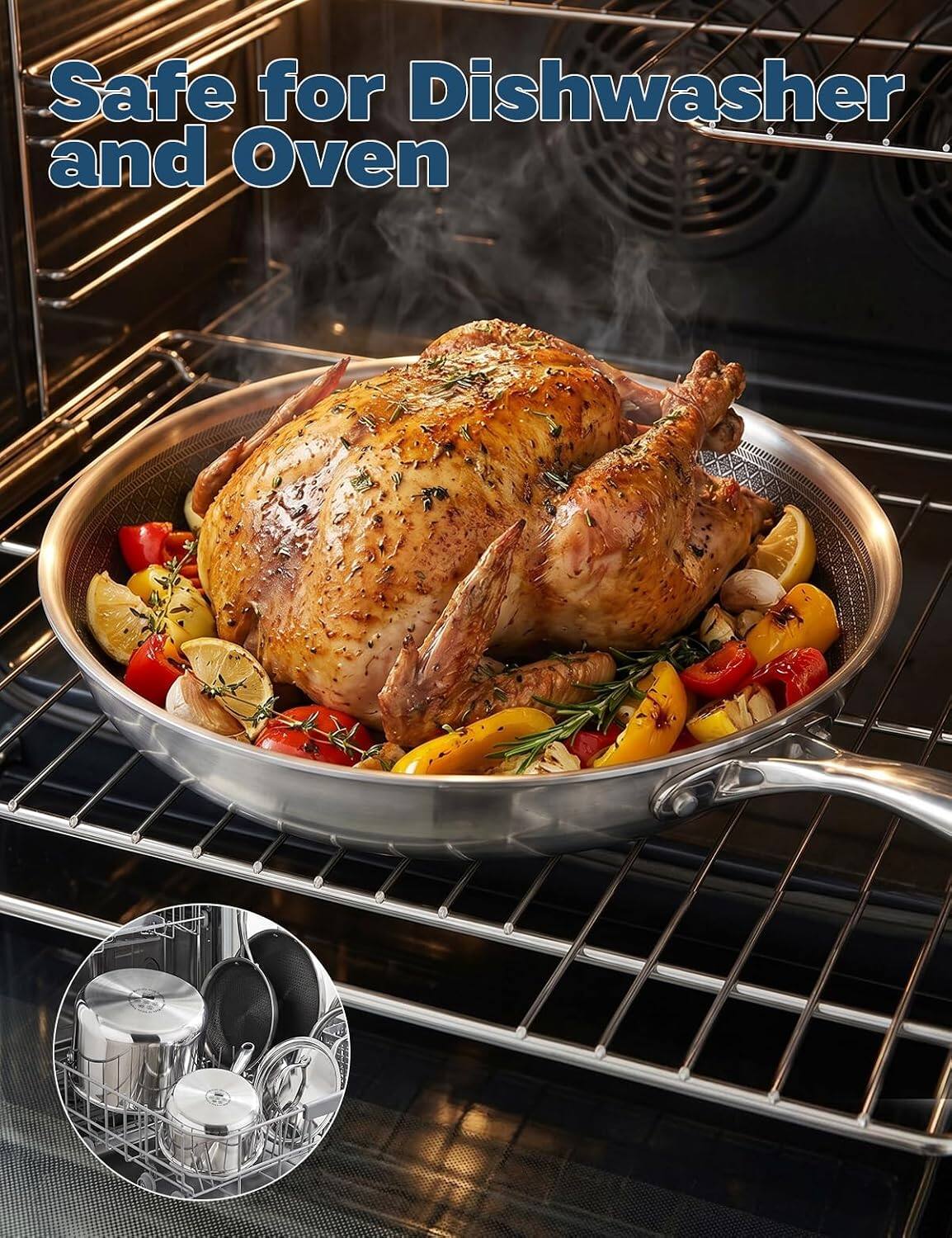 Safe for Dishwasher and Oven