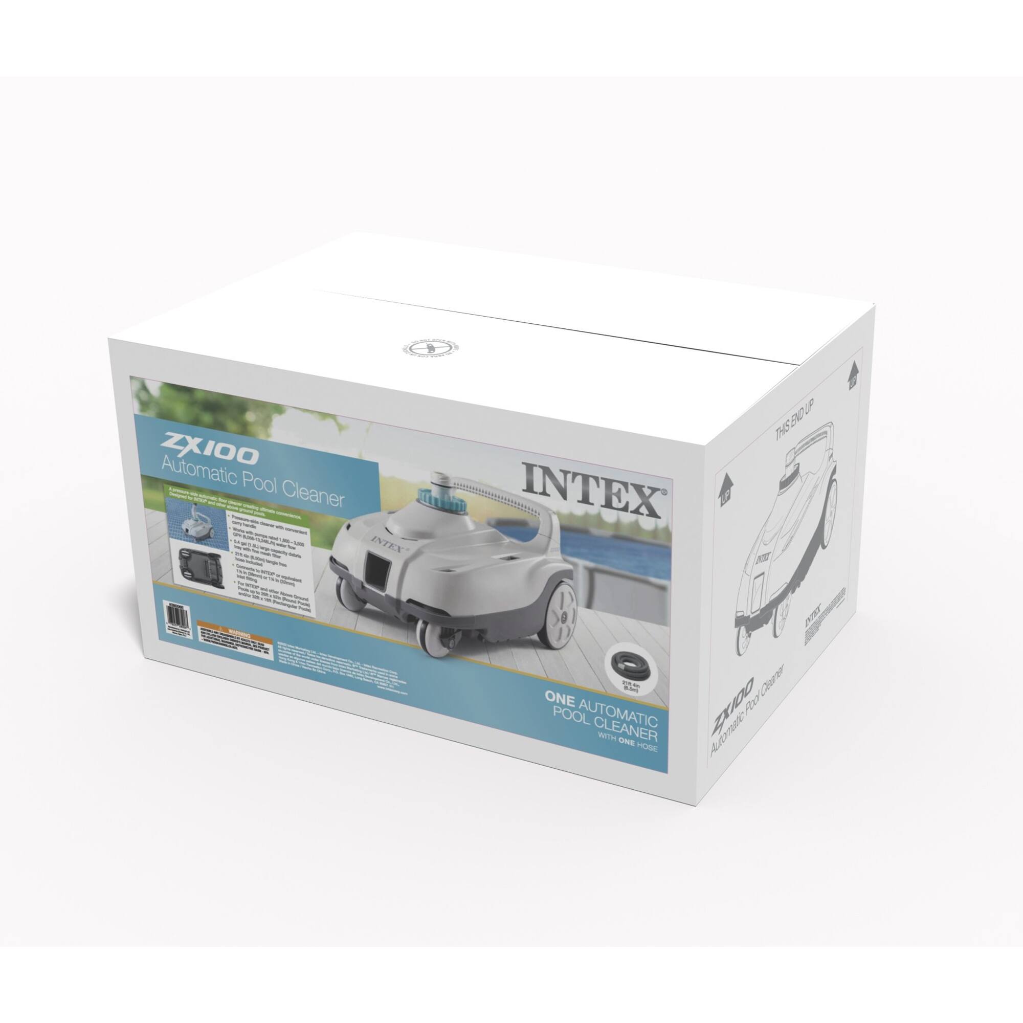 ZX100 Automatic Pool Cleaner  
INTEX  
ONE AUTOMATIC POOL CLEANER WITH ONE HOSE