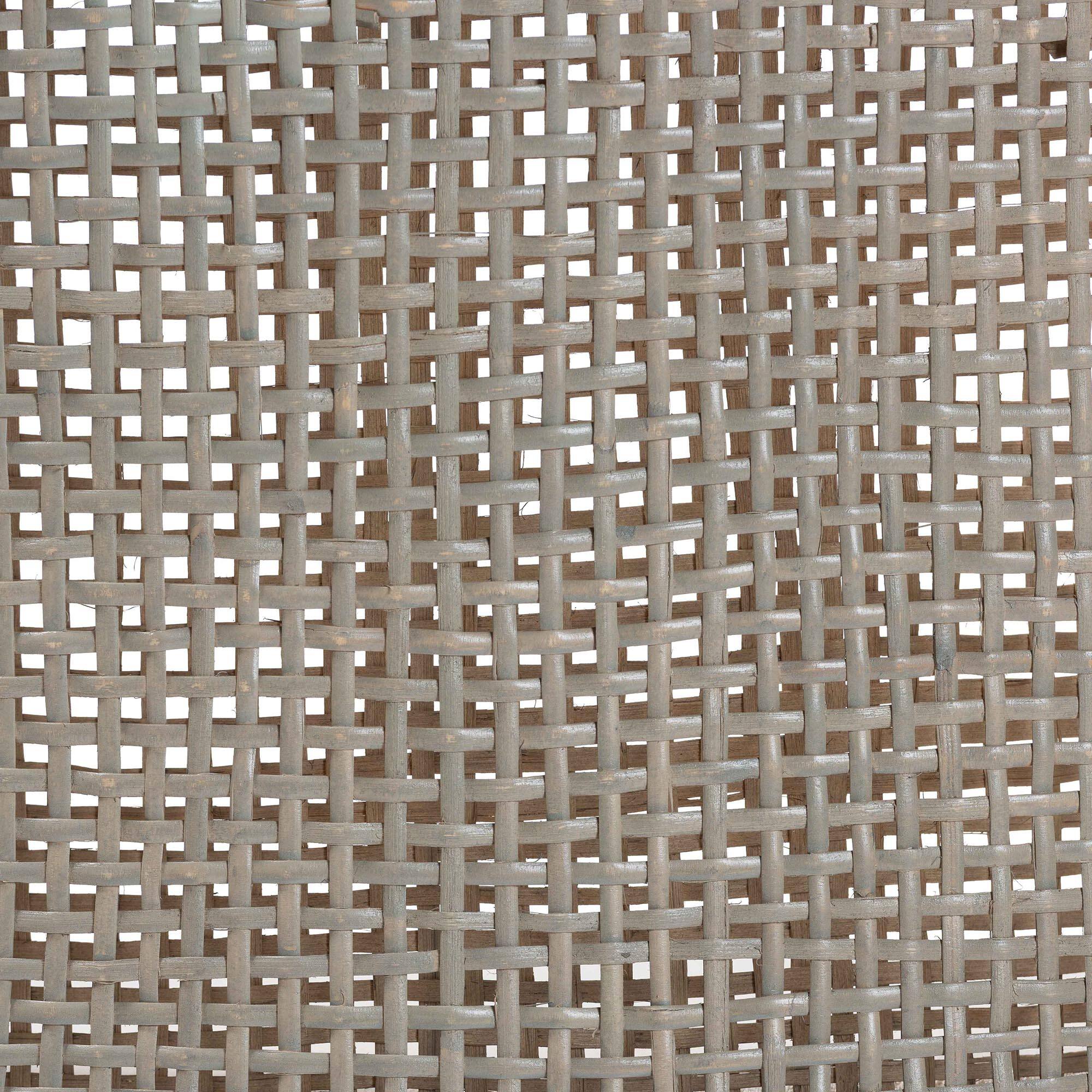 Alt View 2. bali & pari - Bella Swivel Rattan Counter Stool with Cushion - Handwoven Wicker Kitchen Island Seating with Backrest and Footrest - French Grey.