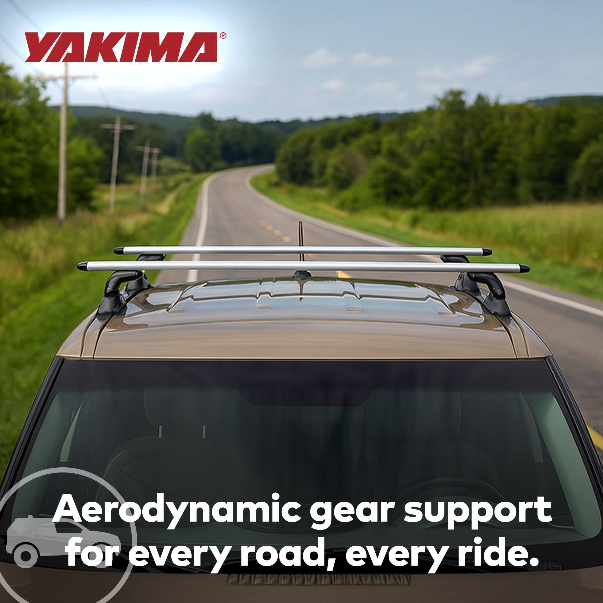 YAKIMA®  
Aerodynamic gear support for every road, every ride.