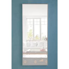Elegant Decor - Metal frame Rectangle Mirror 30 inch - Silver