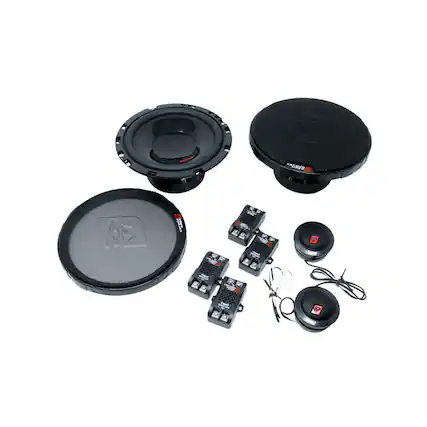Front. Cerwin Vega - Cerwin-Vega- H765C HED Series 6.5" 2-Way Component Speaker System - Black and Red.