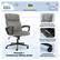 Angle. Serta - Hannah Executive Office Chair with Headrest Pillow - Soft Plush - Gray.