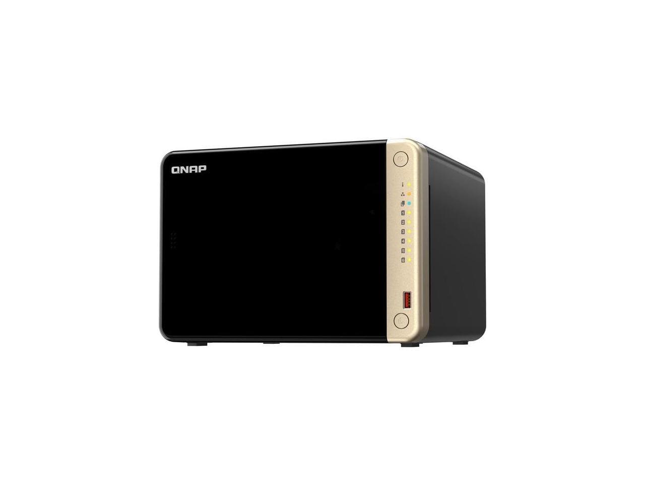 QNAP - Turbo NAS TS-664-8G 6-Bay Diskless SAN/NAS Storage System TS6648GUS