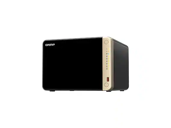 Front. QNAP - QNAP Turbo NAS TS-664-8G 6-Bay Diskless SAN/NAS Storage System TS6648GUS.