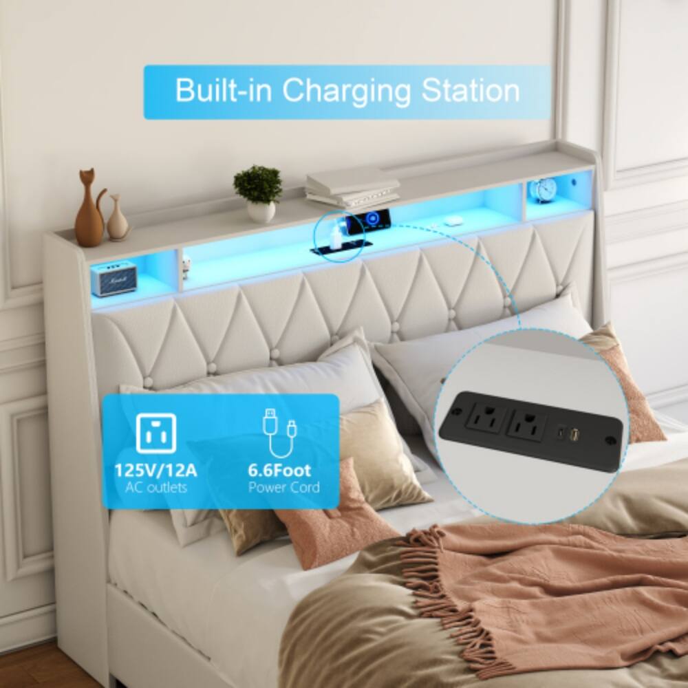 Built-in Charging Station

125V/12A AC outlets

6.6 Foot Power Cord