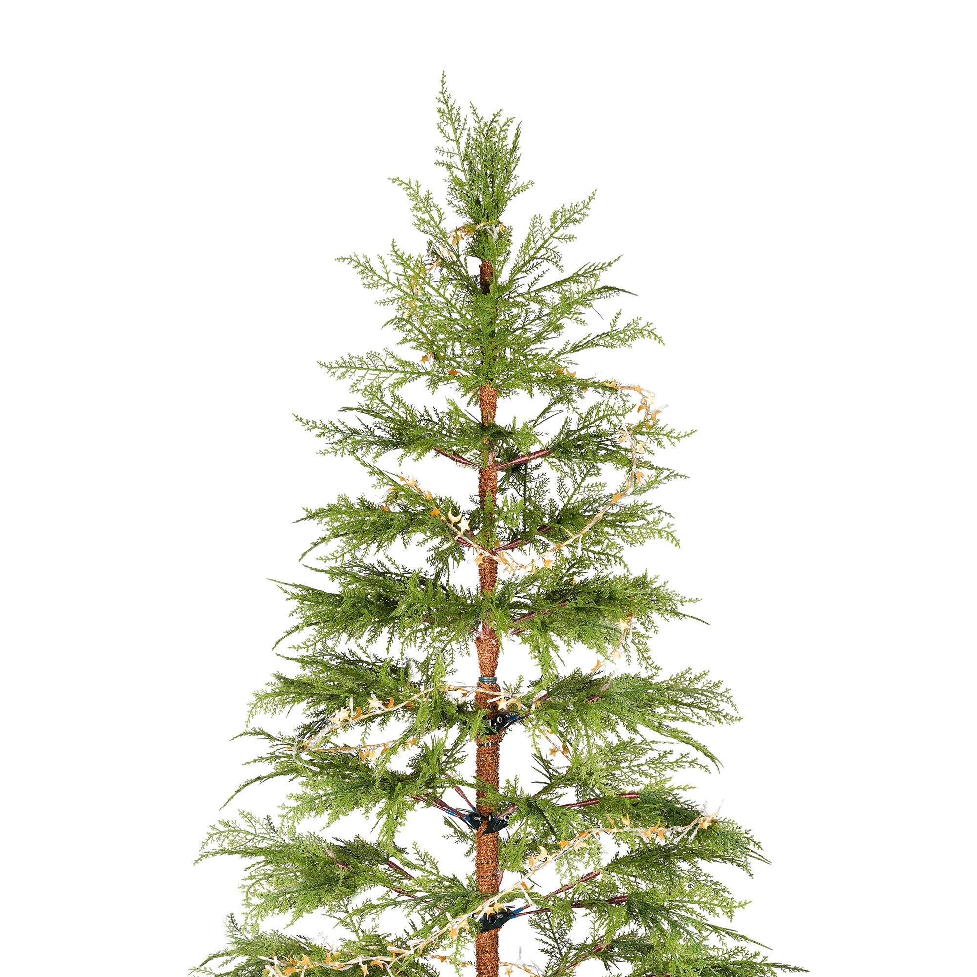 Alt View 6. BreeBe - 6 Feet Artificial Full Christmas Tree Includes LED Lights and Metal Stand - Green.