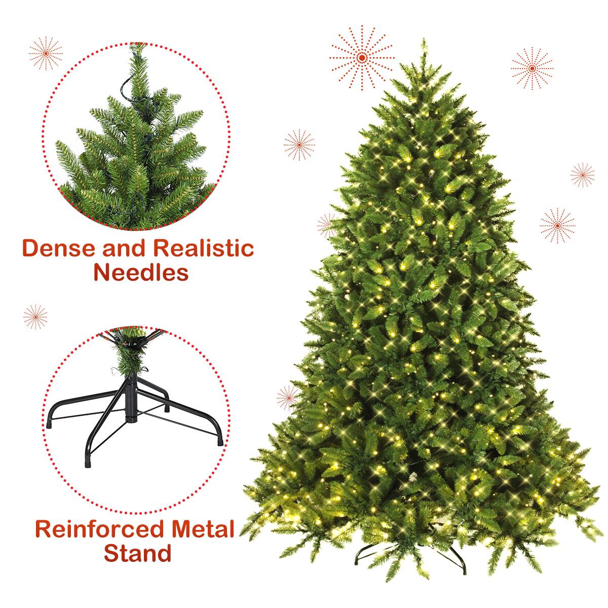 Dense and Realistic Needles Reinforced Metal Stand
