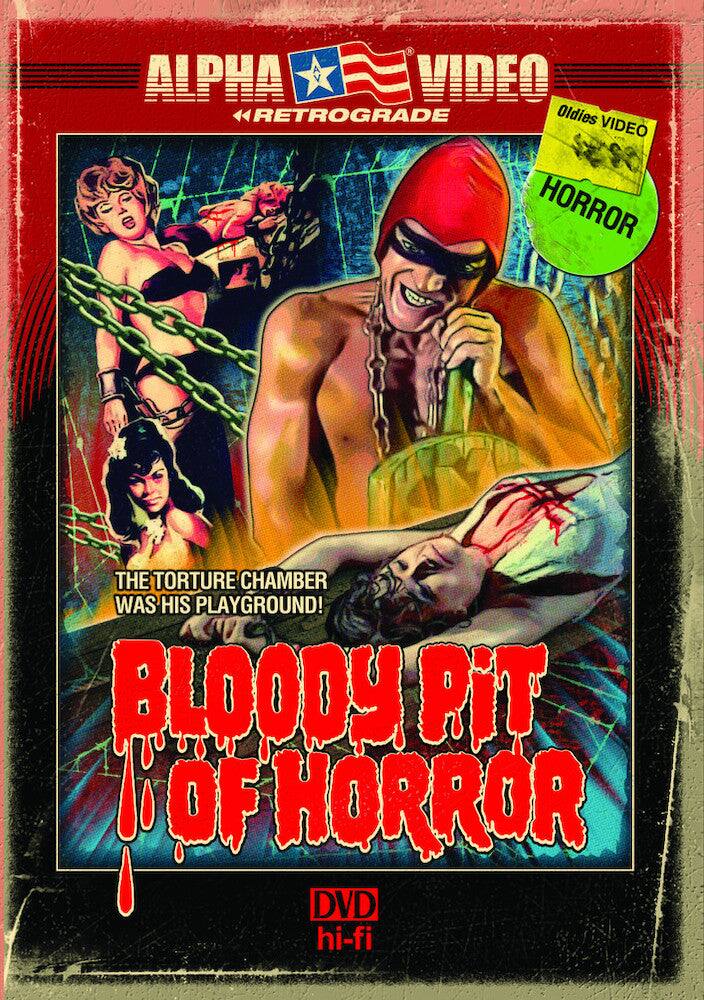 Front. Bloody Pit of Horror (Retro Cover Art + Postcard) - DVD.