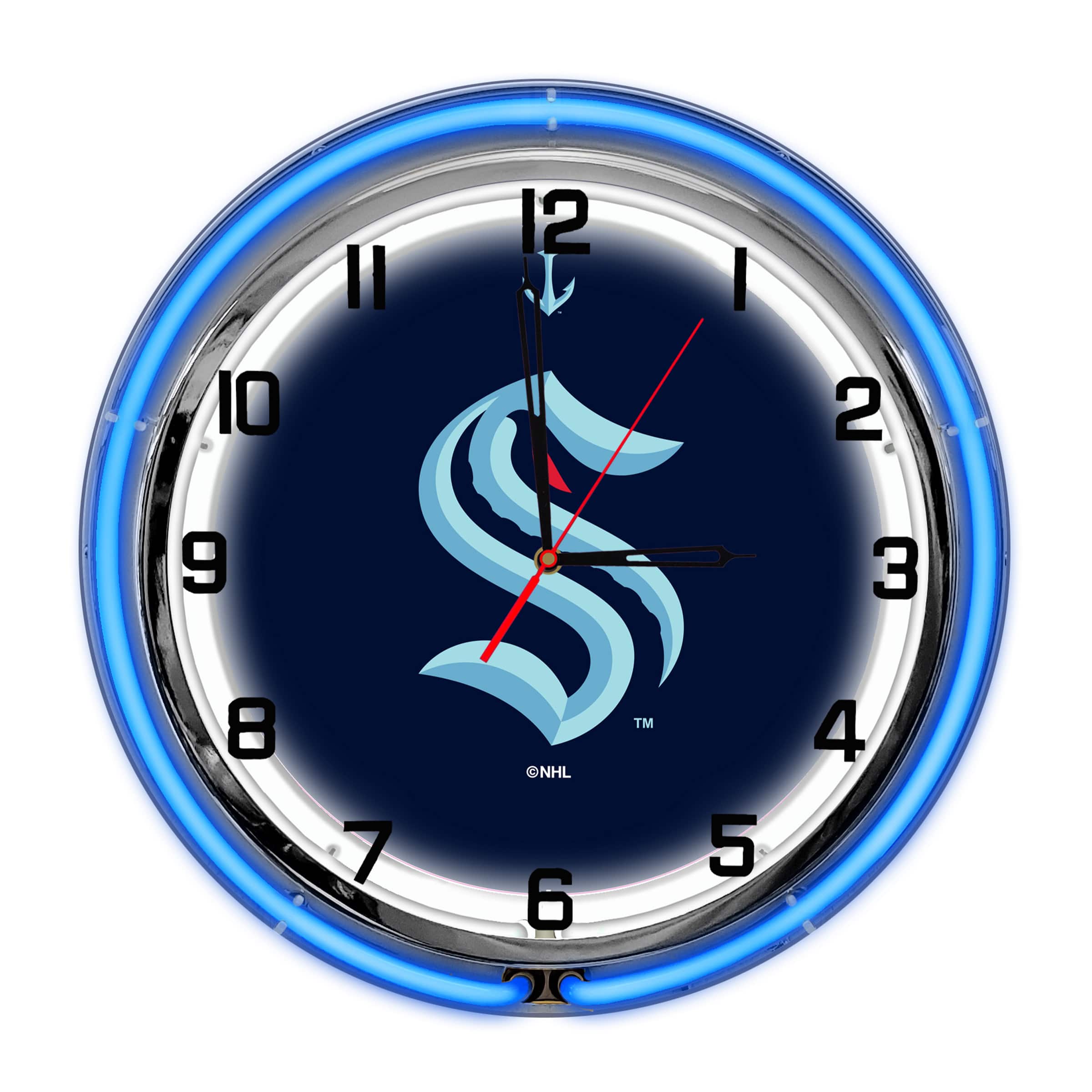 Imperial - Seattle Kraken 18'' Neon Clock - Multicolor