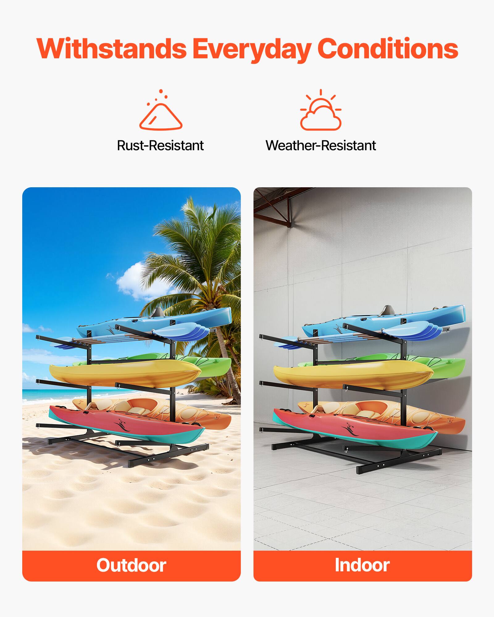 Withstands Everyday Conditions

- Rust-Resistant
- Weather-Resistant

Outdoor

Indoor