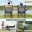 The image features a man and a woman sitting in lawn chairs, with the man holding a fishing pole. The chairs are suitable for various scenarios, such as office lunch breaks, outdoor camping, and fishing with friends. The scene suggests that the chairs are comfortable and versatile, making them a great choice for different situations.