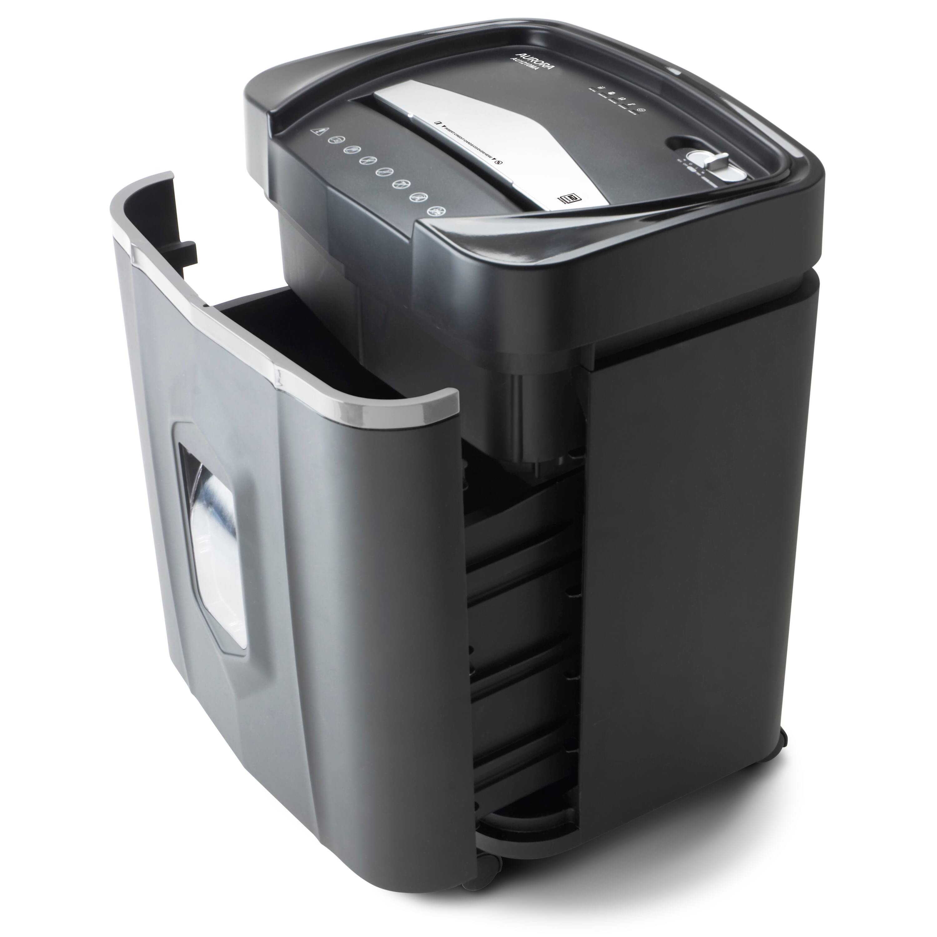 Alt View 1. Aurora - Aurora AU1210MA Professional Grade High Security 12-Sheet Micro-Cut Paper Shredder /CD Credit Card/ 60 Minutes Run Time - Black.