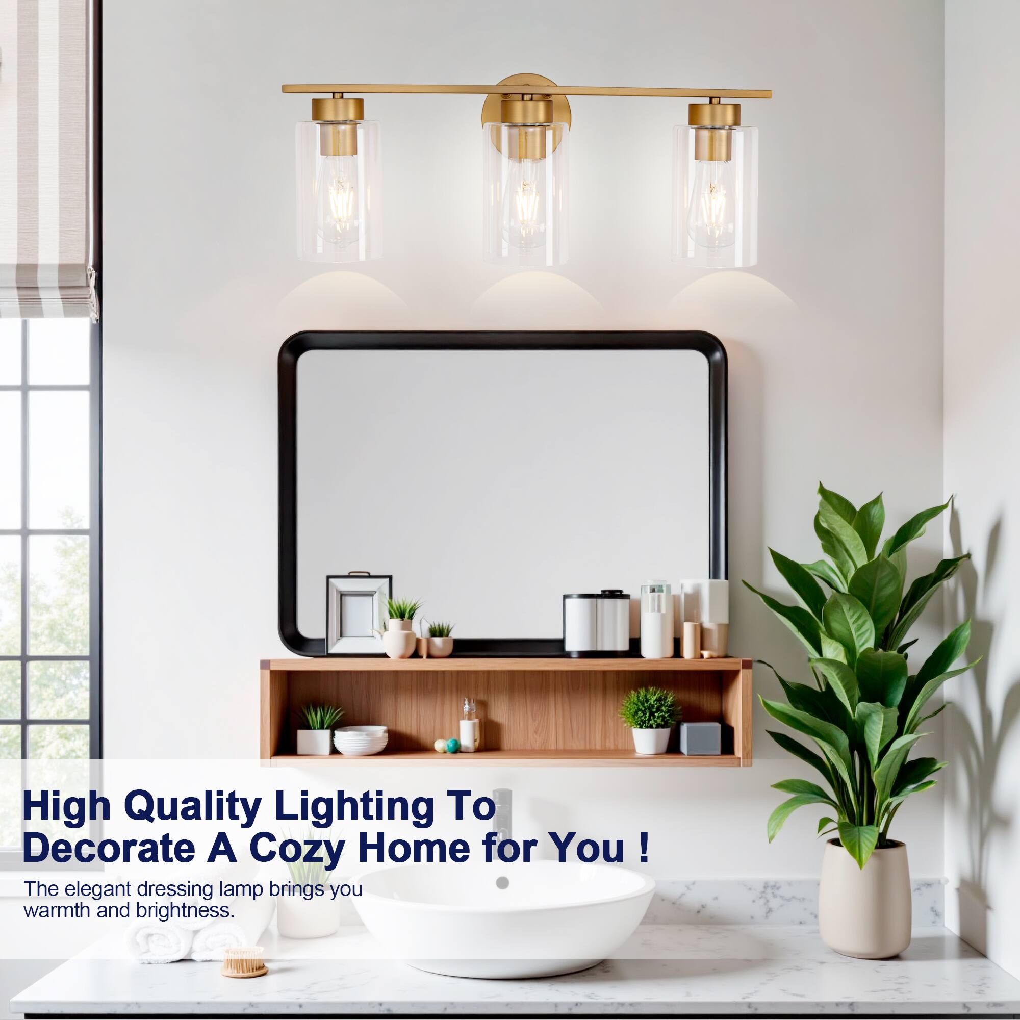 High Quality Lighting To Decorate A Cozy Home for You!  
The elegant dressing lamp brings you warmth and brightness.