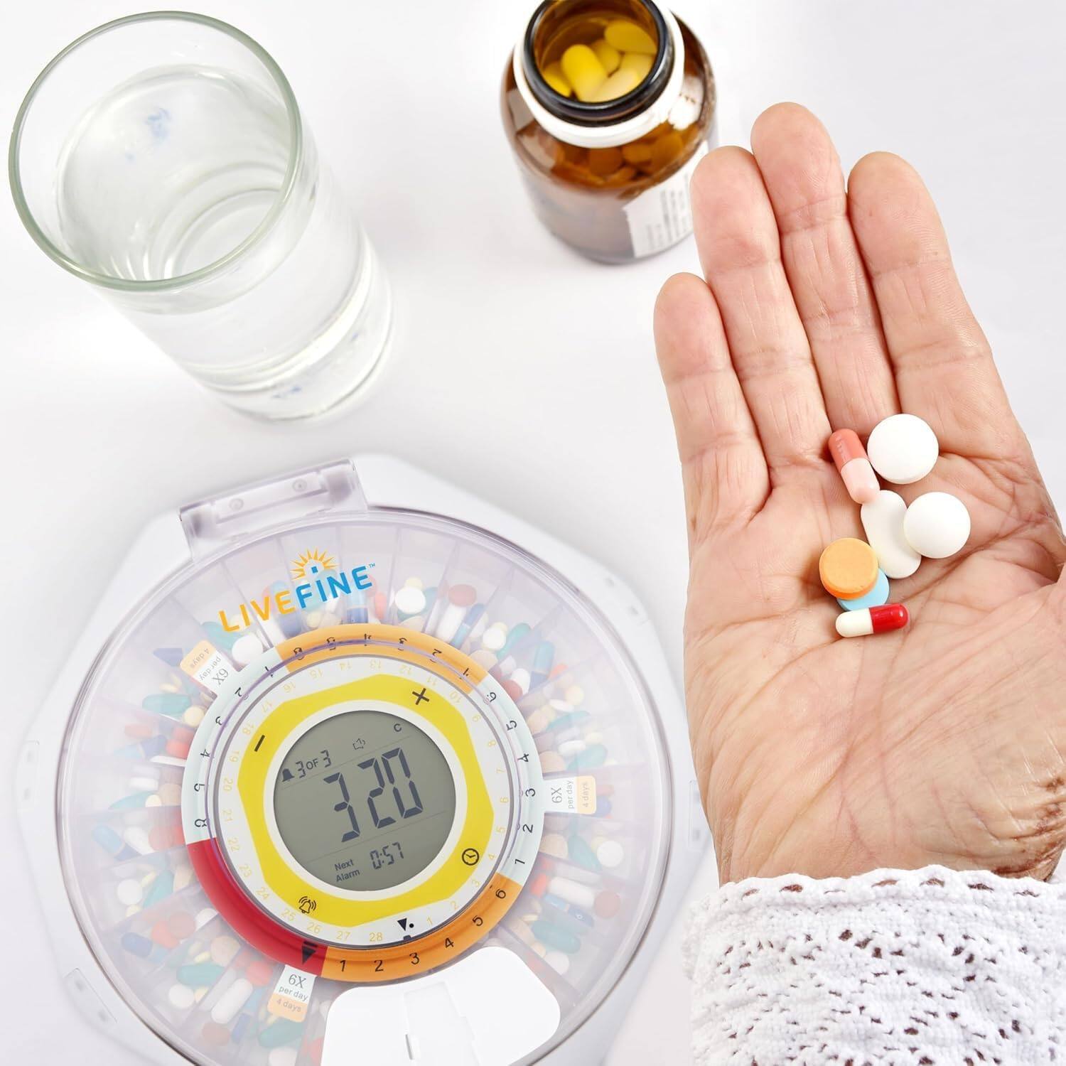 LIVEFINE - 320 - 0:51 Next Alarm - 6X per day 6X - 3 of 3