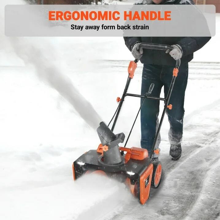 ERGONOMIC HANDLE  
Stay away from back strain