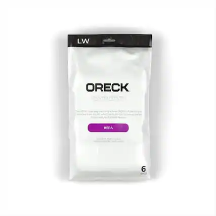 LW
ORECK
DISCOVER HEPA BAG
The HEPA filter bag captures up to 99.97% particles as small as 0.3 microns, including dust, pollen, pet dander, mold spores, and animal dander.
HEPA
6